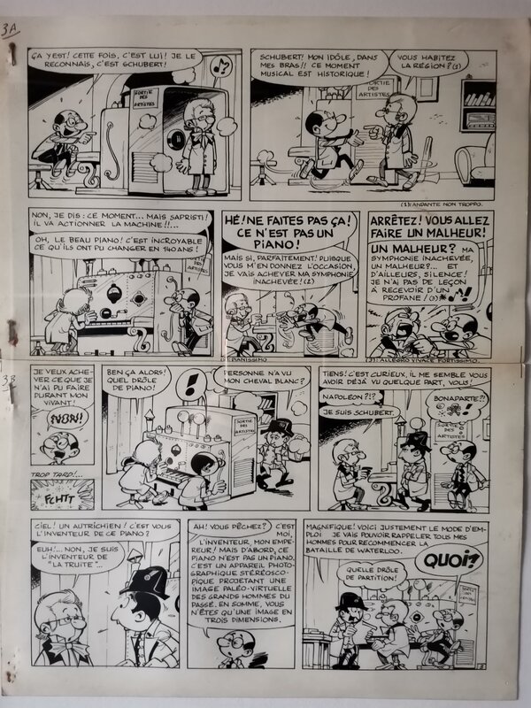 Francis, Planche 3 de l invention de monsieur Bulle - Comic Strip