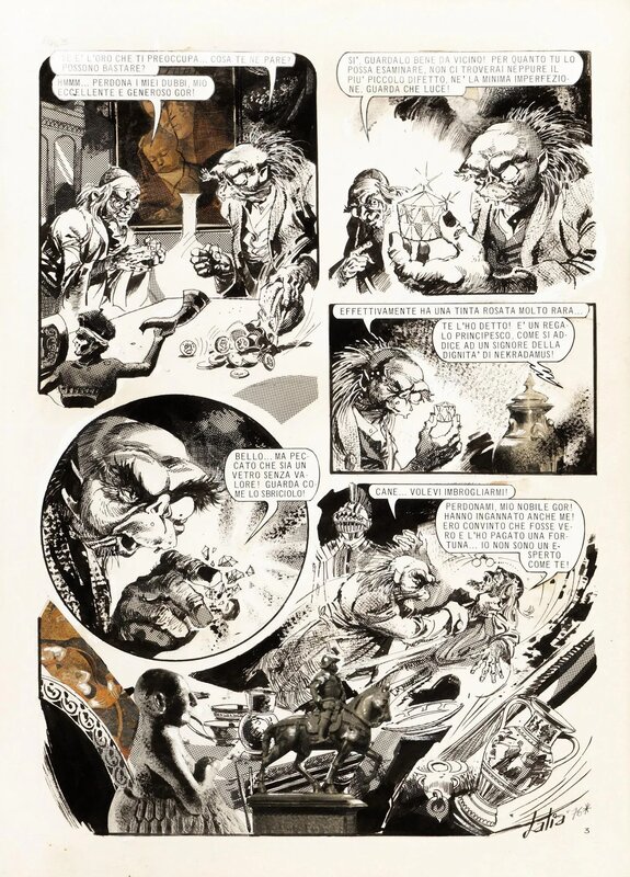 Nekradamus 12 p3 par Horacio Lalia, Hector Oesterheld - Planche originale