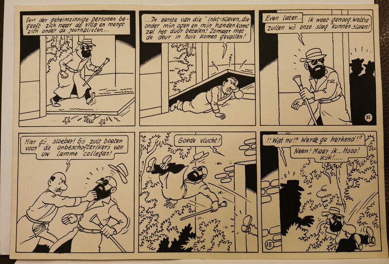 Oncle Zigomar par Bob De Moor - Planche originale