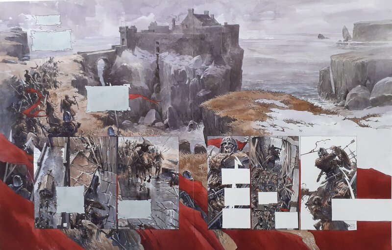 Guillaume Sorel, Macbeth Roi d'Ecosse - Planche originale