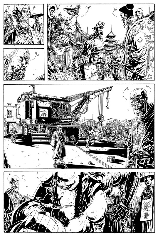 Hellboy 2 par Janusz Pawlak - Planche originale