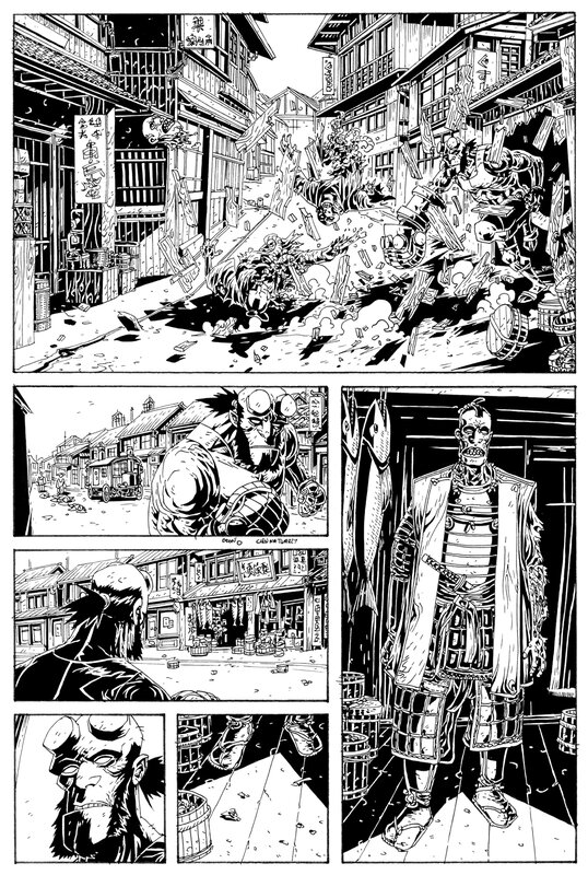 Hellboy 3 par Janusz Pawlak - Planche originale