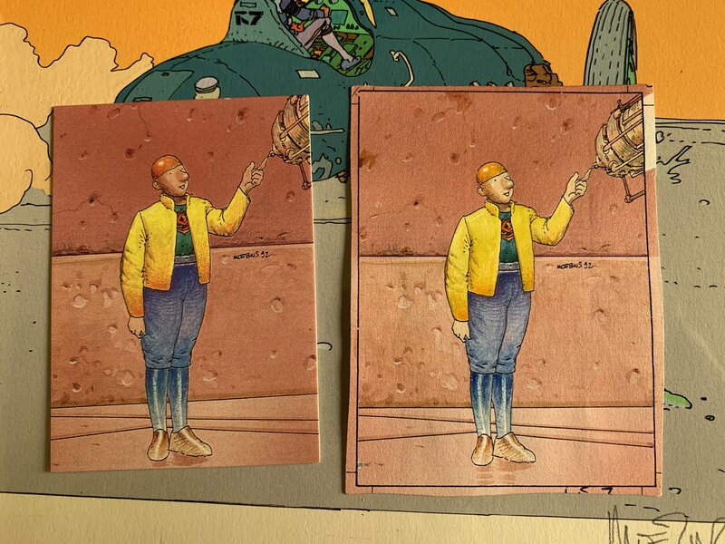 Moebius - Stel the Repairman Trading Card - Original Illustration