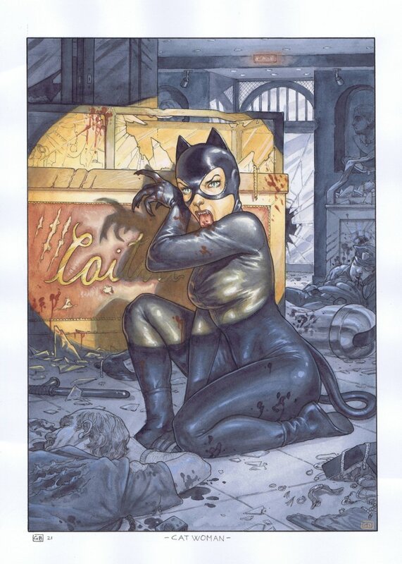 Catwoman par Bonacorsi - Illustration originale