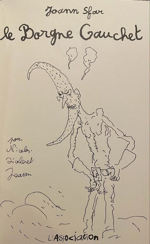 Dédicace de Sfar 'Le borgne Gauchet' - Sketch Dédicace de Sfar 'Le borgne Gauchet' - Sketch