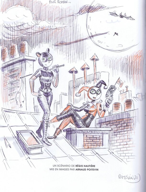 Arnaud Poitevin, Catwoman et Harley Quinn chez les Spéctaculaires - Sketch