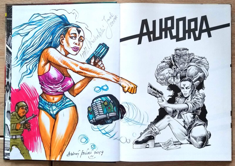 Aurora - dedication par Jacek Michalski, Andrzej Janicki - Dédicace