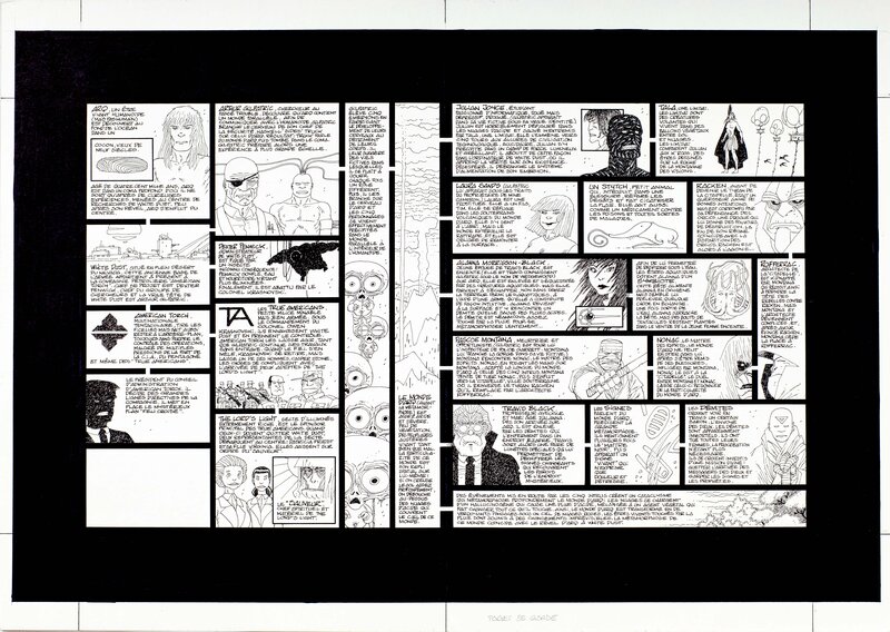 Andreas, Arq 7,8 et 9 - double page de garde - Original art