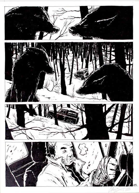 Christophe Chabouté, La Bête - Planche 125 - Comic Strip