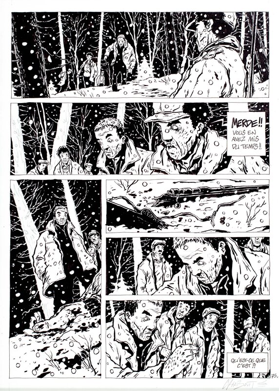 LA BÊTE par Christophe Chabouté - Planche originale