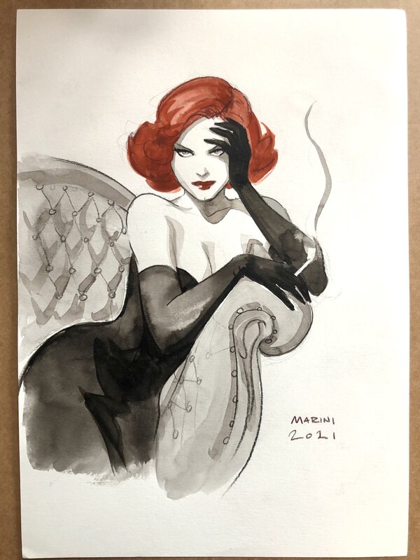 Regard par Enrico Marini - Illustration originale