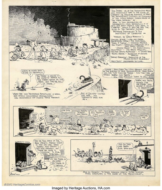 George Herriman, Krazy Kat, sunday page 5/5/18 - Planche originale