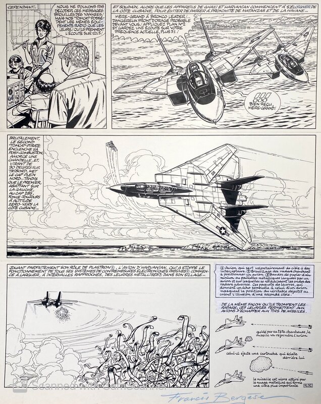 Francis Bergèse, Jean-Michel Charlier, Buck Danny - Le feu du Ciel - T43 p32 - Comic Strip