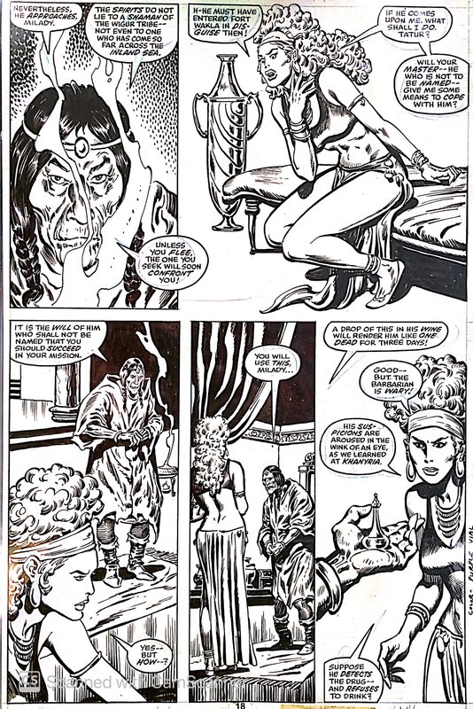 John Buscema, Ernie Chan, King Conan - Vengeance from the Desert ! - T6 p.18 - Comic Strip
