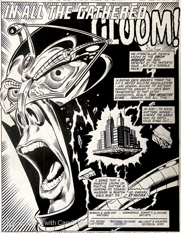 Bill Sienkiewicz, Joe Sinnott, Jerome Moore, Fantastic Four - #231 p1 - Comic Strip