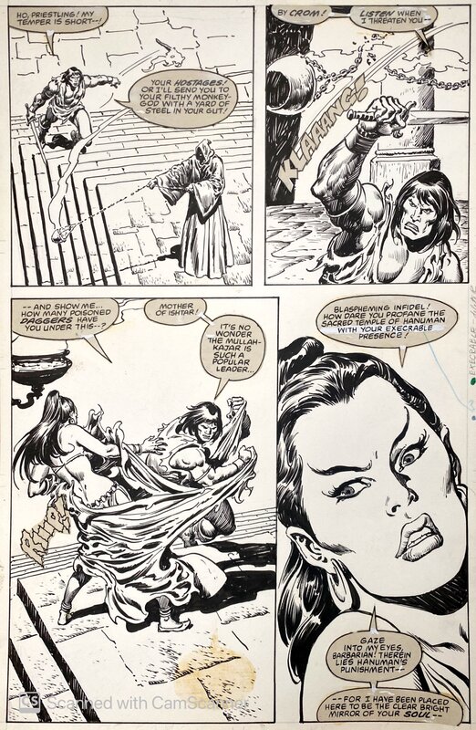 John Buscema, Ernie Chan, Conan the Barbarian - T117 p7 - Planche originale