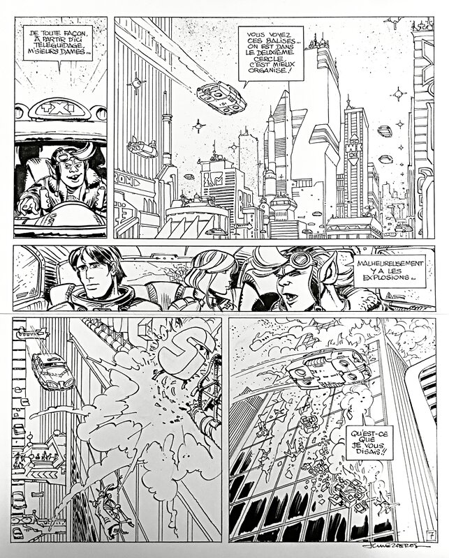 Valérian p7 T15 par Jean-Claude Mézières, Pierre Christin - Planche originale