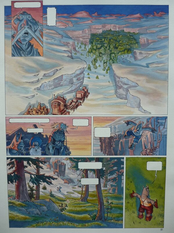 Jean-Baptiste Andréae, Terre Mécanique Tome #2 planche originale 28 - Comic Strip