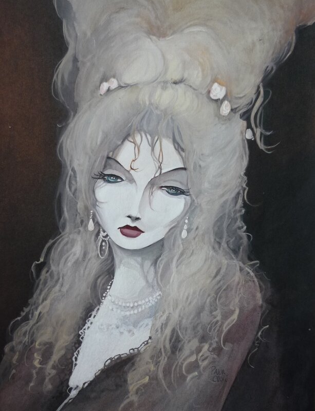 En vente - Marie-Antoinette par Pascal Croci - Illustration originale