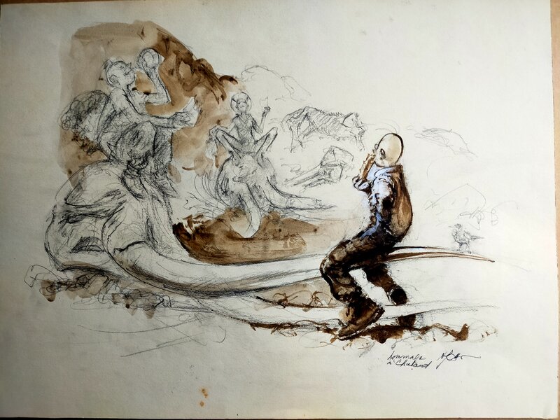 Hommage à Chaland by René Follet - Original art