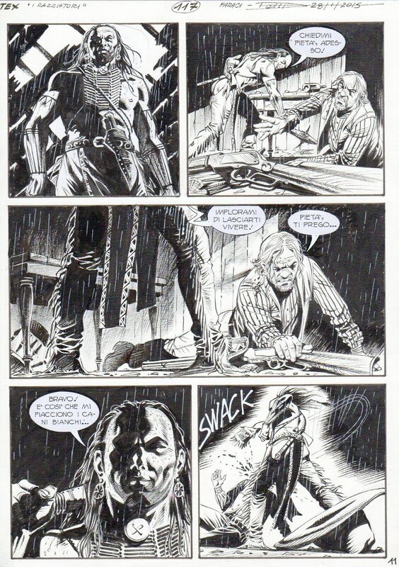 Maurizio Dotti, Tito Faraci, Tex n°663 - Ghost town planche 11 (Bonelli) - Planche originale