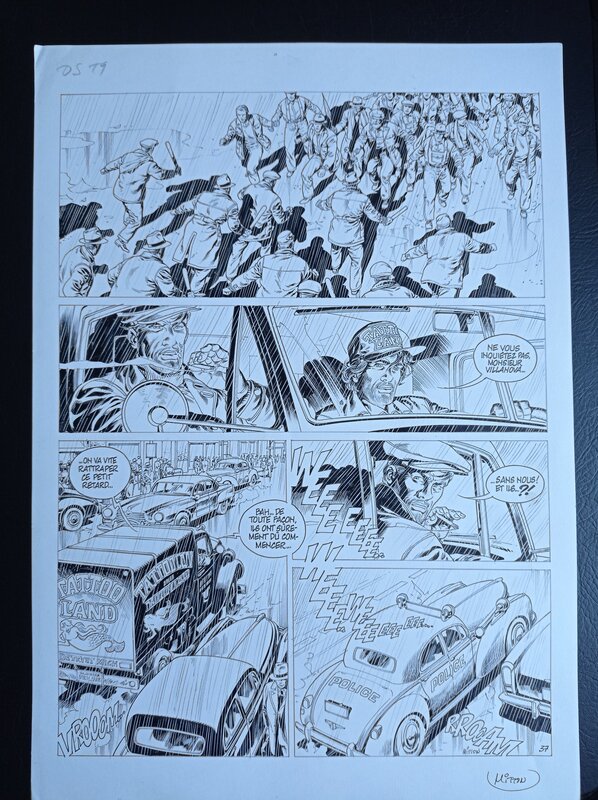 Jean-Yves Mitton, De silence et de sang T9 p37 - Planche originale
