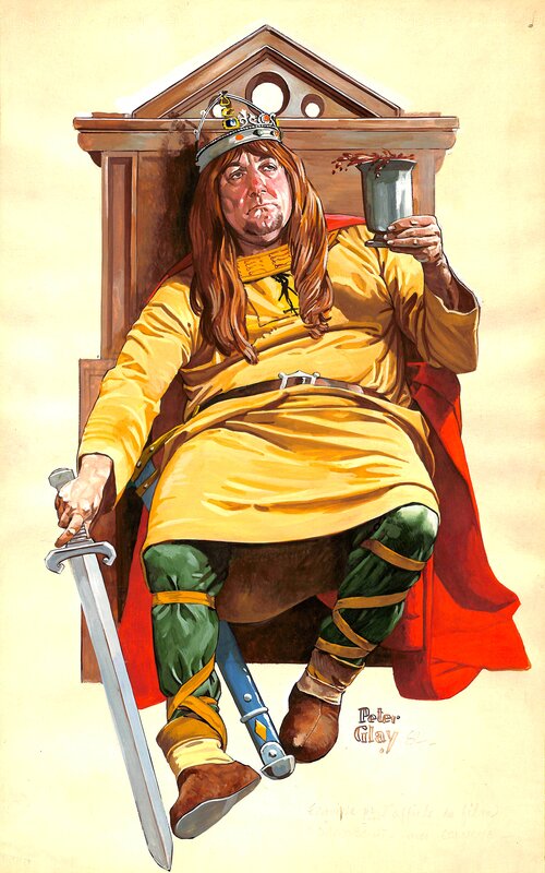 Le bon roi Dagobert par Peter Glay - Illustration originale