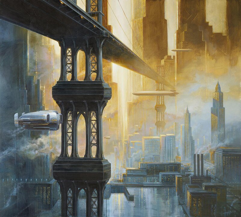 Big City by Didier Graffet - Original Illustration