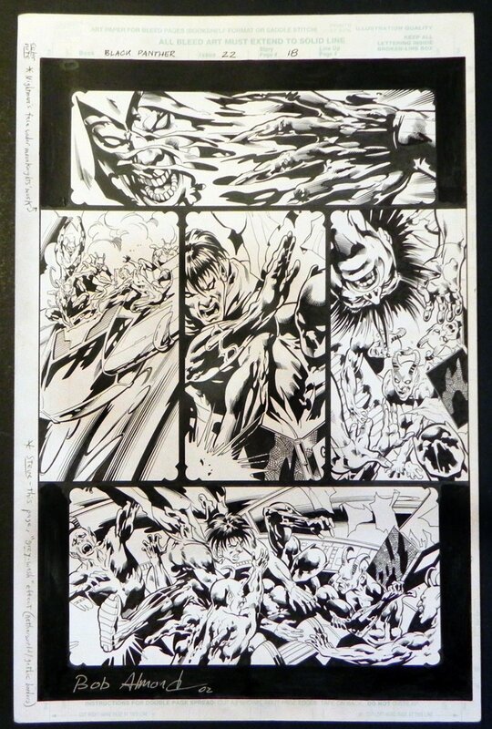 Sal Velluto, Bob Almond, Black panther 22 page 18 - Planche originale