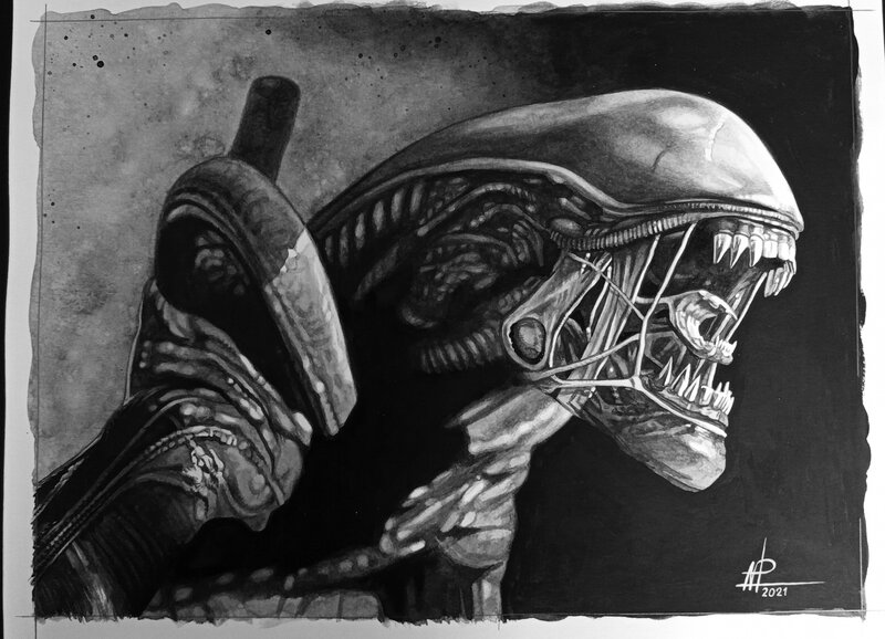 Alien par Philippe Loirat - Illustration originale