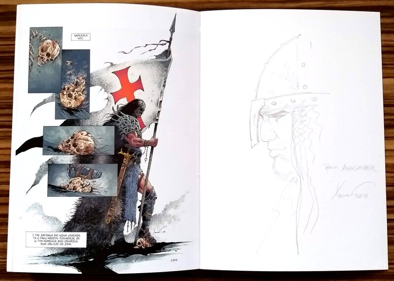 Philippe Xavier, Croisade 3 - dedicace - Sketch