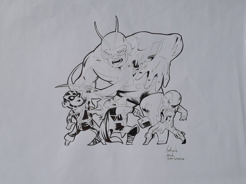 Radja Sauperamaniane, The Avengers (revus et corrigés) - Original Illustration