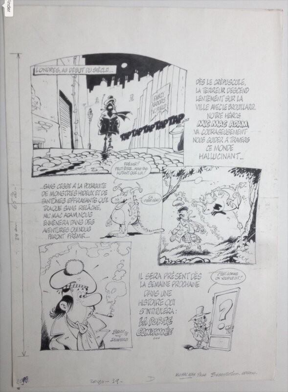 MIC MAC ADAM par André Benn, Stephen Desberg - Planche originale