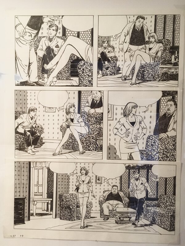 Milo Manara, Ballata in si bemolle - Planche originale