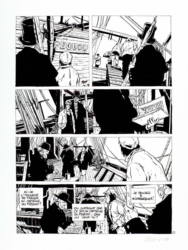 Christophe Chabouté, Moby Dick - Livre premier - planche 27 - Comic Strip
