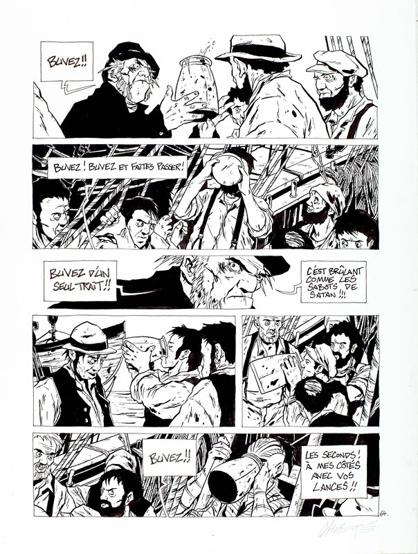 Christophe Chabouté, Moby Dick - Livre premier - planche 64 - Comic Strip