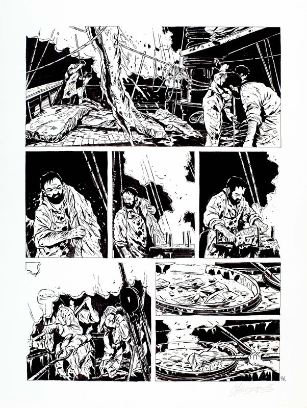 Christophe Chabouté, Moby Dick - Livre premier - planche 96 - Comic Strip
