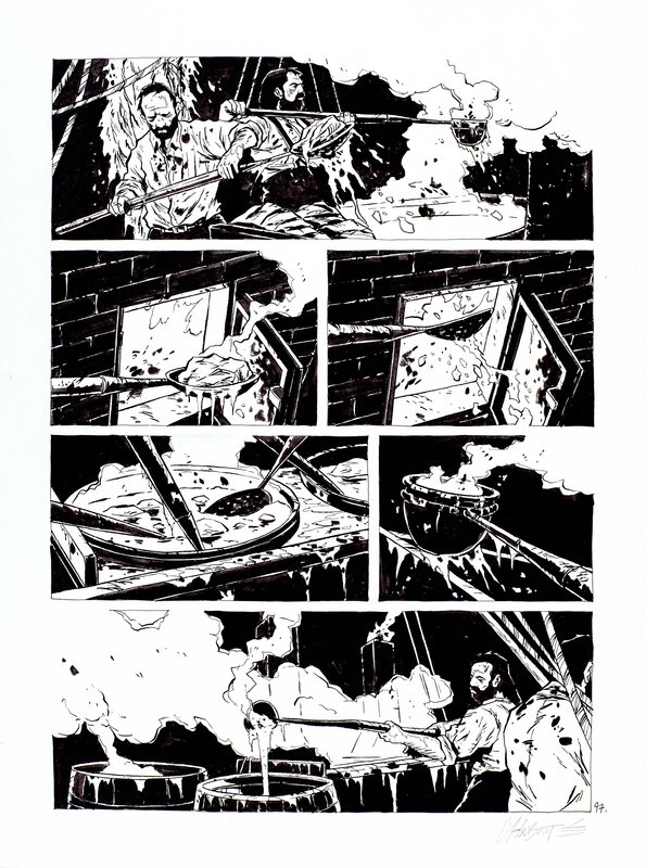 Christophe Chabouté, Moby Dick - Livre premier - planche 97 - Comic Strip