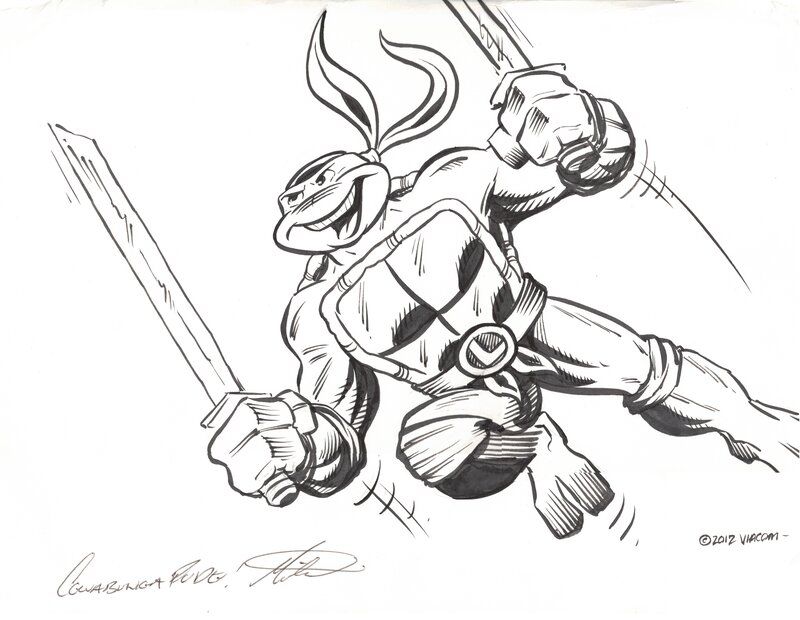 Ken Mitchroney, Tortues Ninja : Leonardo - Illustration originale