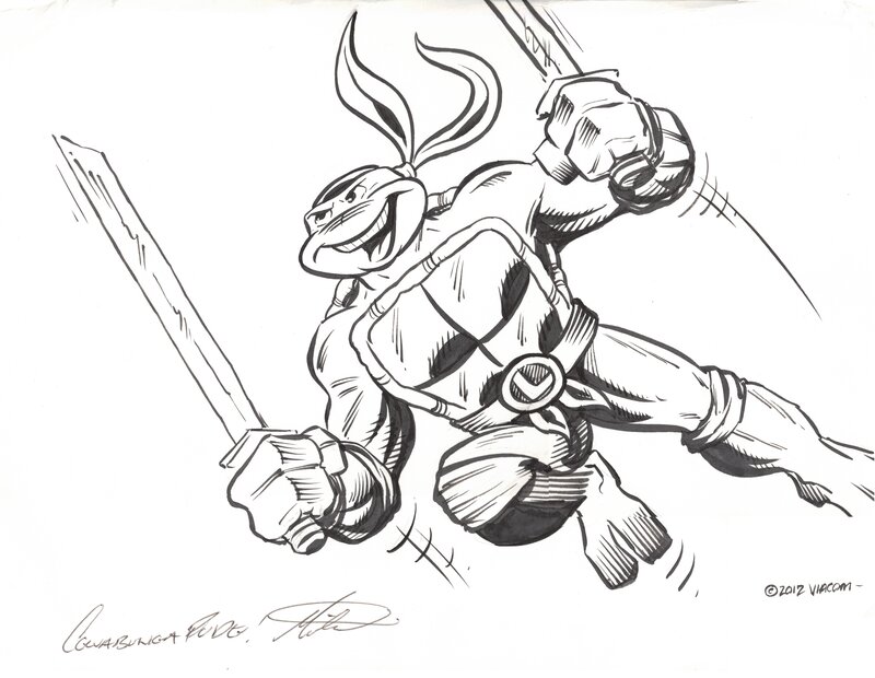 Ken Mitchroney, Tortues Ninja : Leonardo - Original Illustration