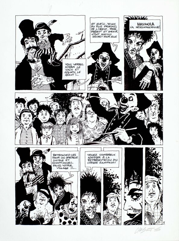 Christophe Chabouté, Sorcières - Divination - planche 3 - Comic Strip