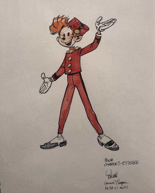 Spirou par Yoann - Dédicace