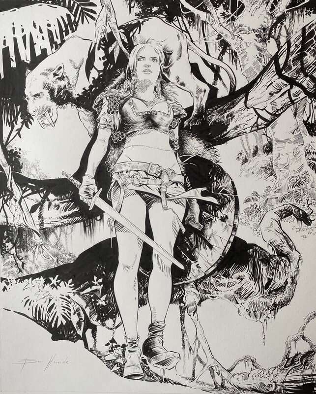 Le royaume d’Ymir by Afif Ben Hamida - Original Illustration