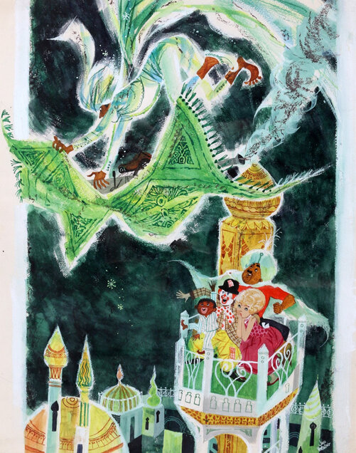 Jan Wesseling | 1963 | Pipo in het land van 1001 dag - Illustration originale