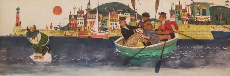 Jan Wesseling | 1964 | Pipo en het Roomijse Rijk - Illustration originale