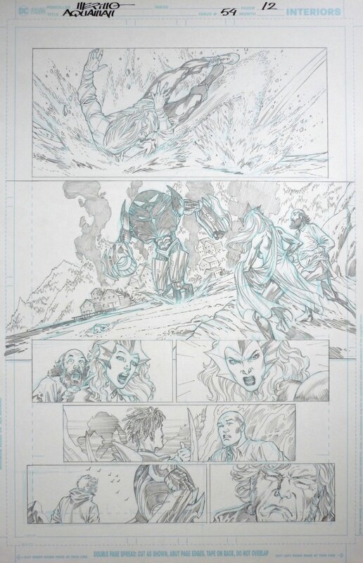 Aquaman 54 pg 12 by Jesus Merino - Planche originale