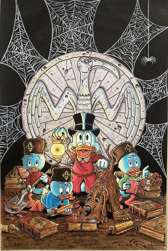 Don Rosa - Uncle Scrooge - Guardians of the Lost Library - Original Illustration