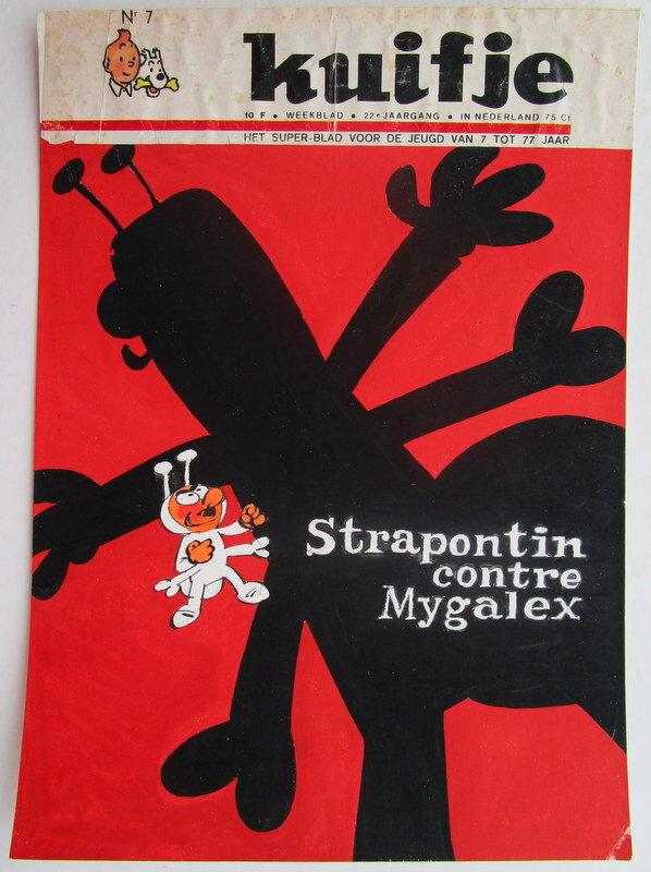 Berck, Couverture en couleur - Strapontin contre Mygalex - Original Cover