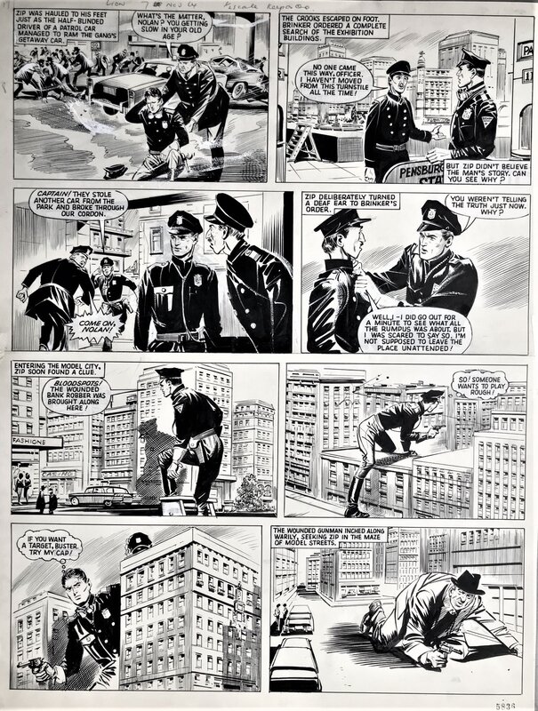 Zip Nolan par Reg Bunn - Planche originale