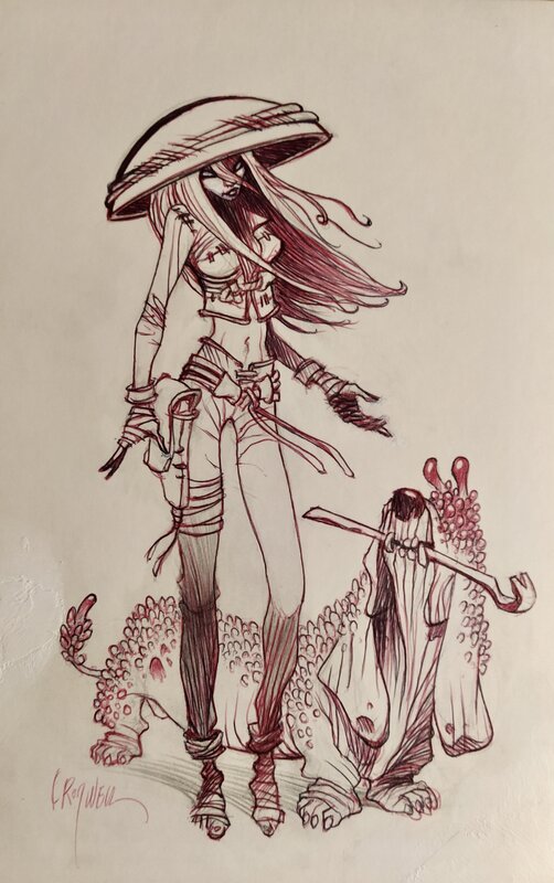 Anita Bomba by Cromwell - Original Illustration